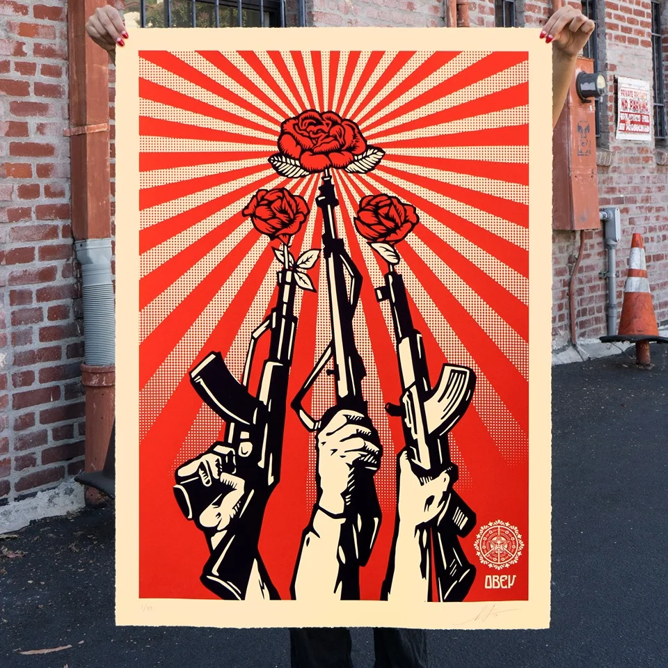 Shepard Fairey - Guns And Roses