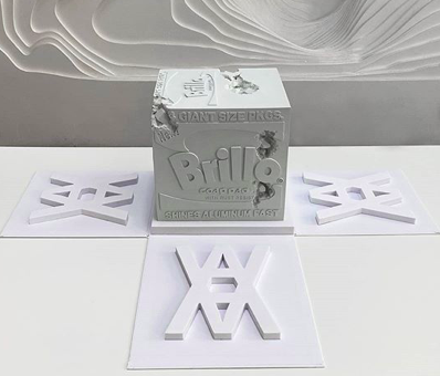 "Eroded Brillo Box".