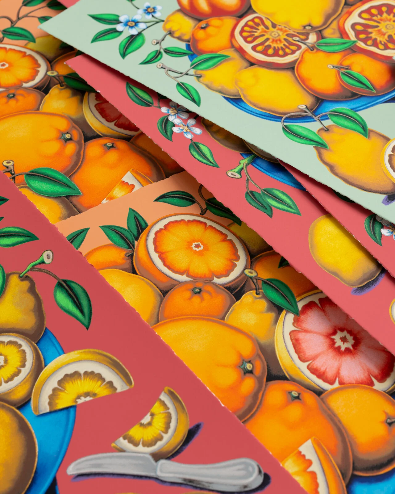 Pedro Pedro — Bowls with Citrus, Flowers and Sliced Tomatoes