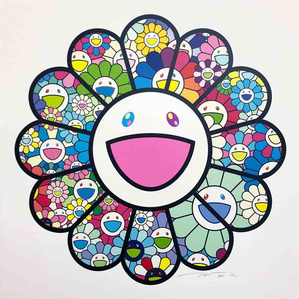 Custom Spinning Murakami Flowers By Ben Baller