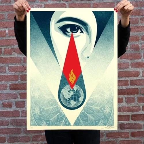 TEAR FLAME BY SHEPARD FAIREY