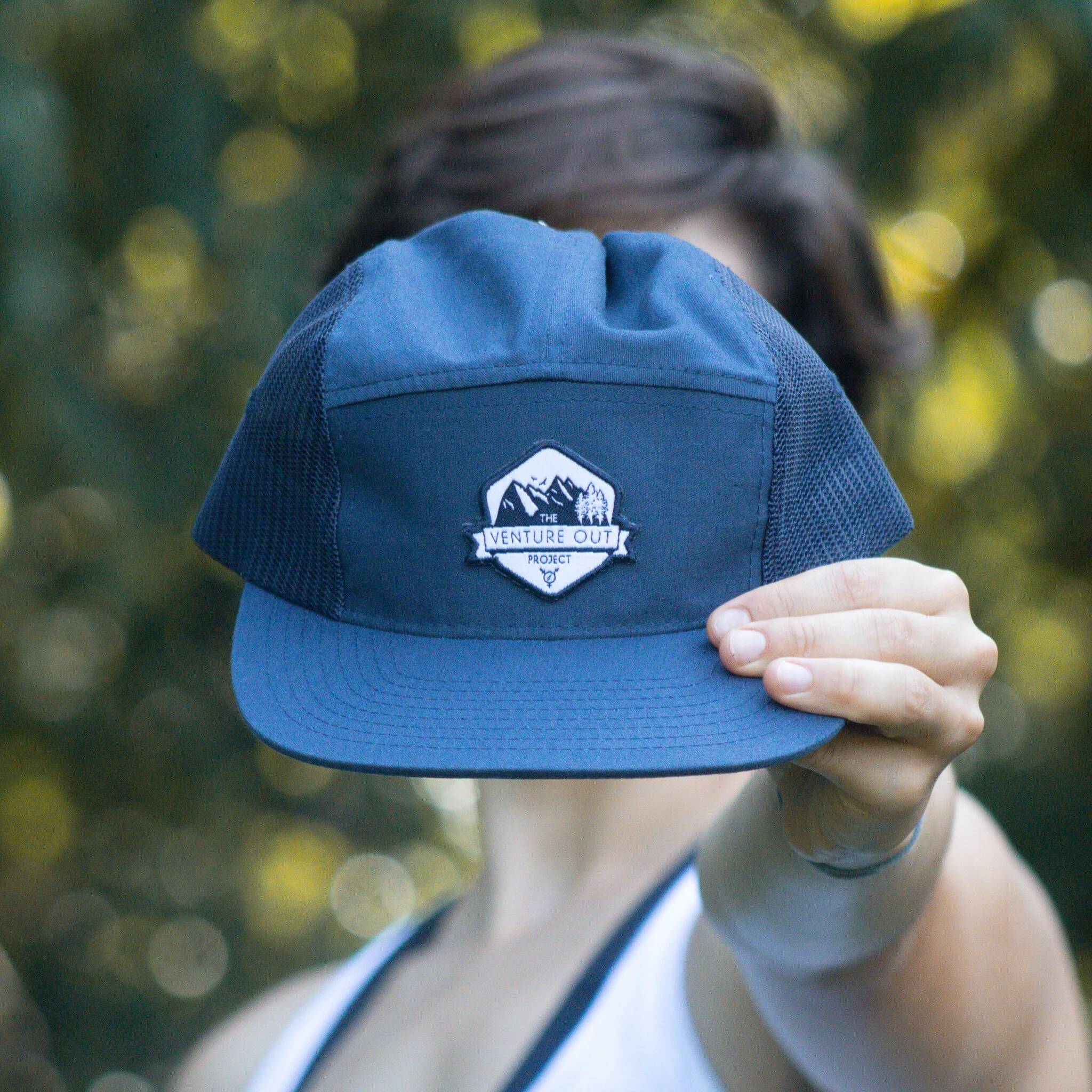 Solid Navy 5-Panel Hat — Venture Out 