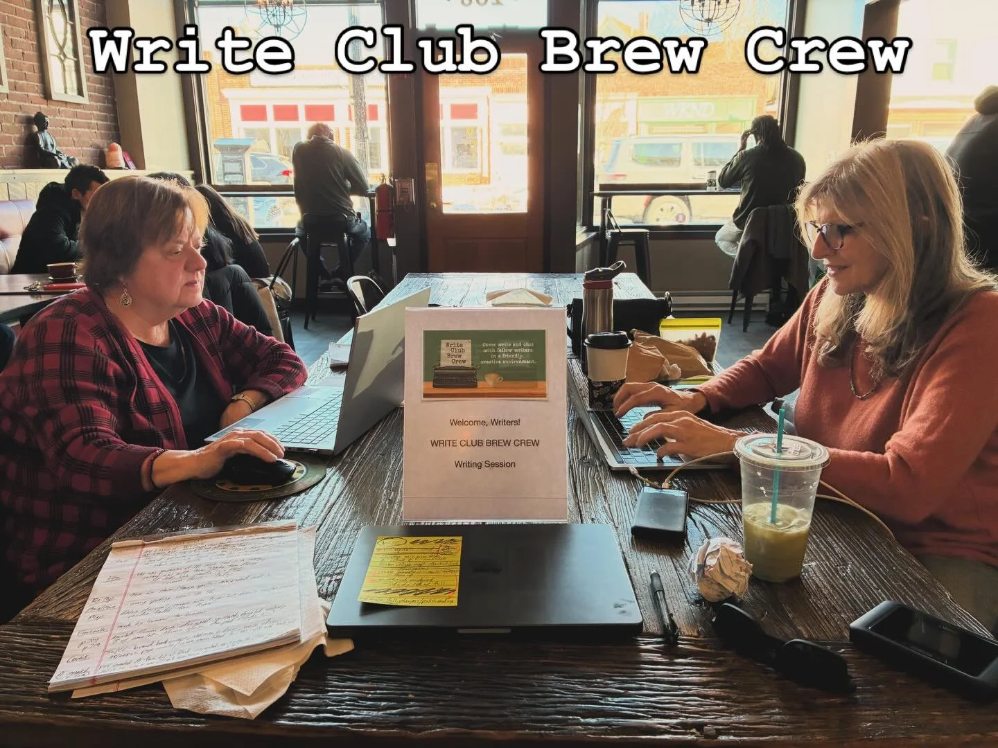Plenty of room at the table for our Write Club Brew Crew sessions. If you are in the North Shore area of Massachusetts look us up on MeetUp or Facebook events. Writers of all levels are welcome to write with us and chat about writing. ✍️ 📖