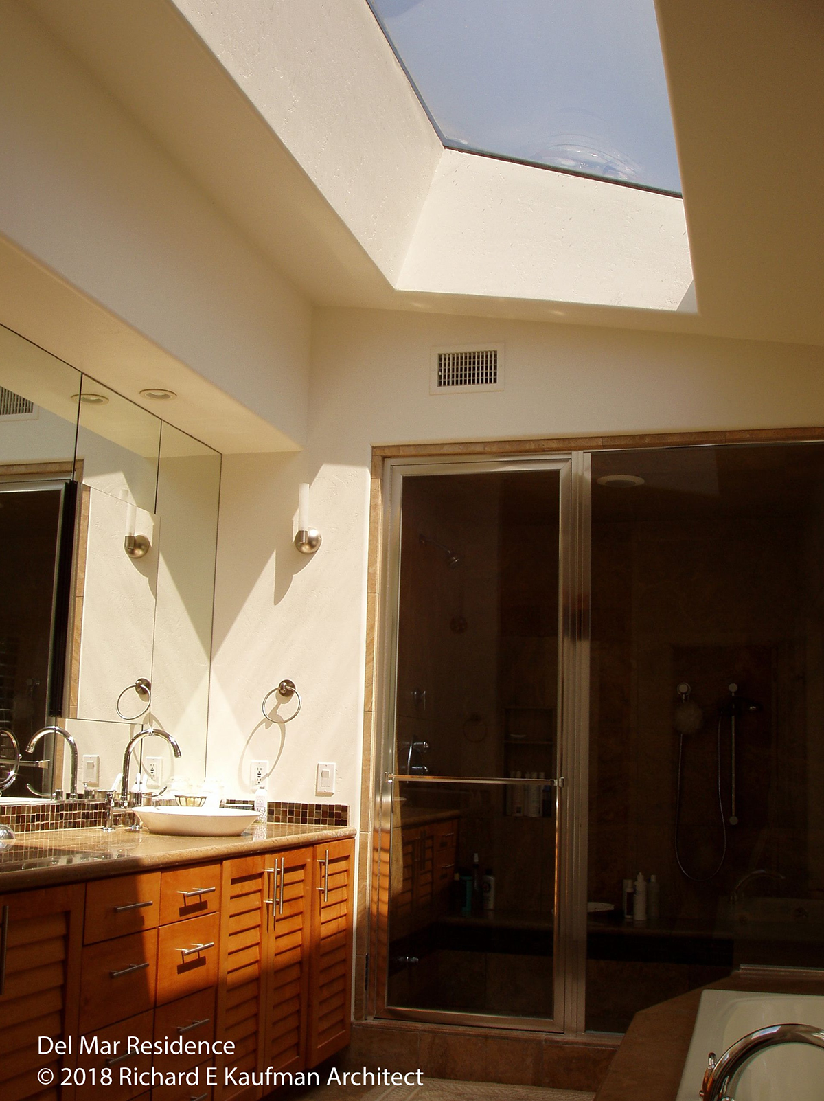 Skylight at master bathroom