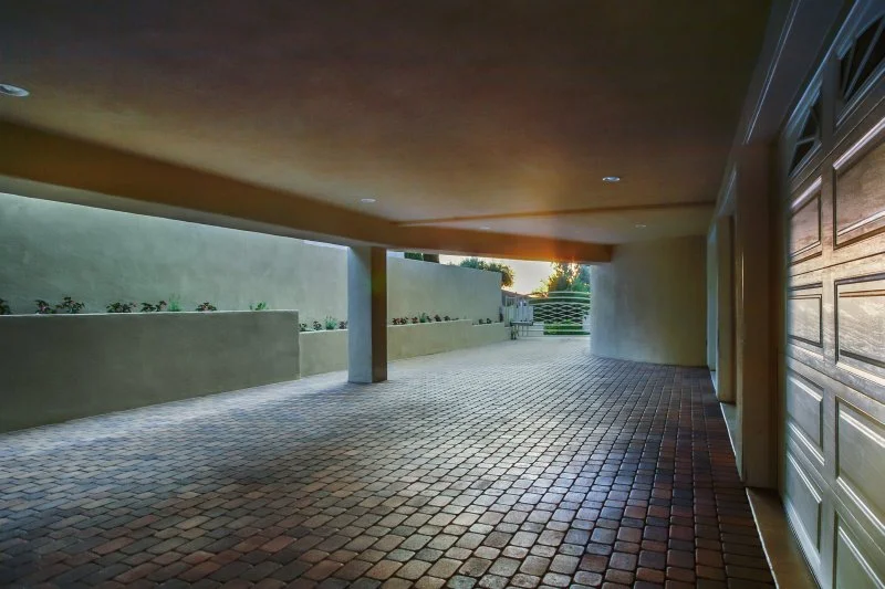 View looking West from garage