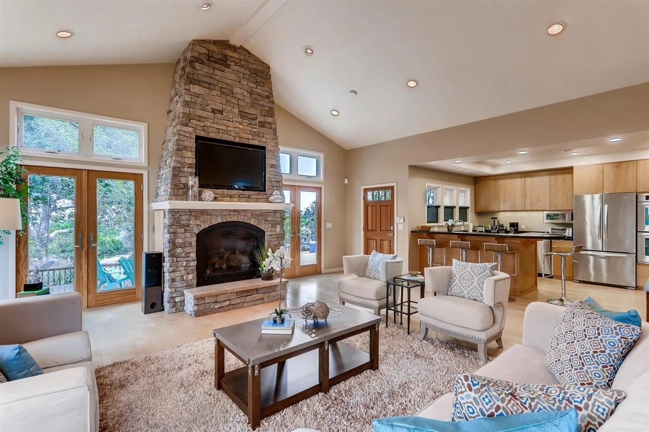 Kitchen from living room