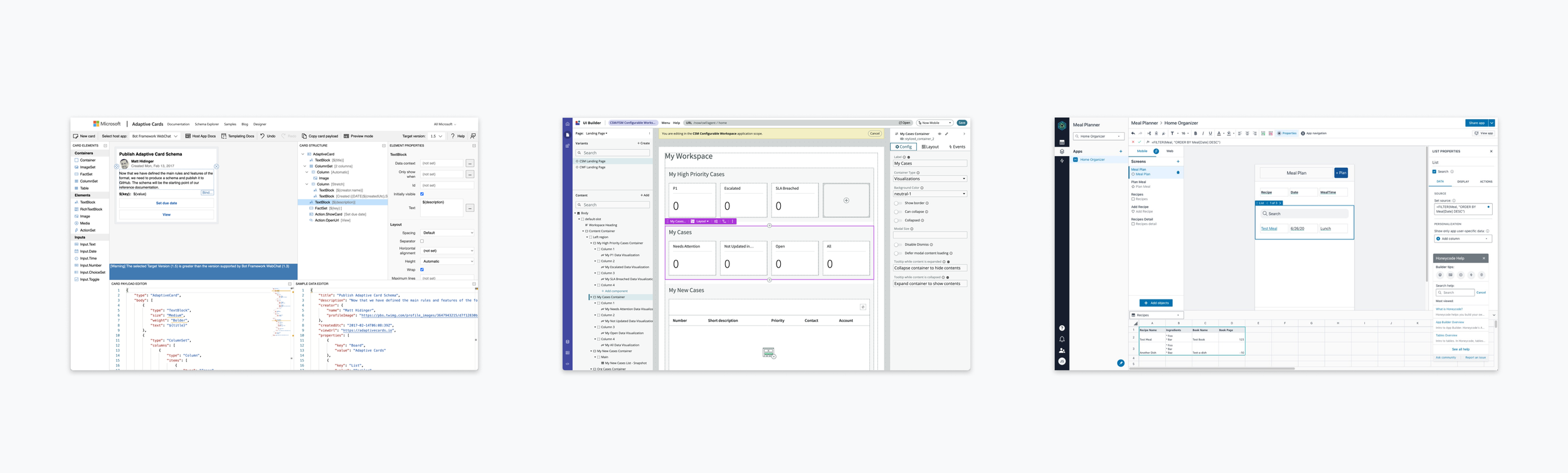 Comparative analysis for Mobile Card Builder