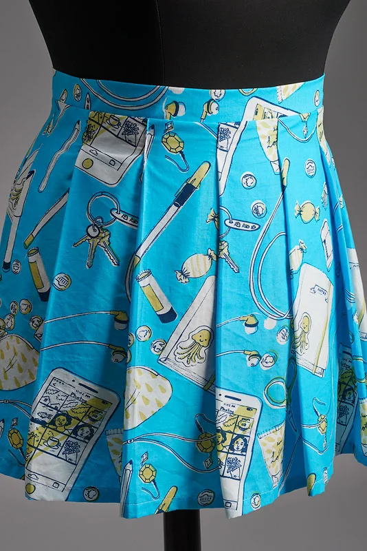 Sam's Bag Skirt , hand screen-printed on cotton, 2016. Featured in Selfie Girl show. Photo by John Wilson White.