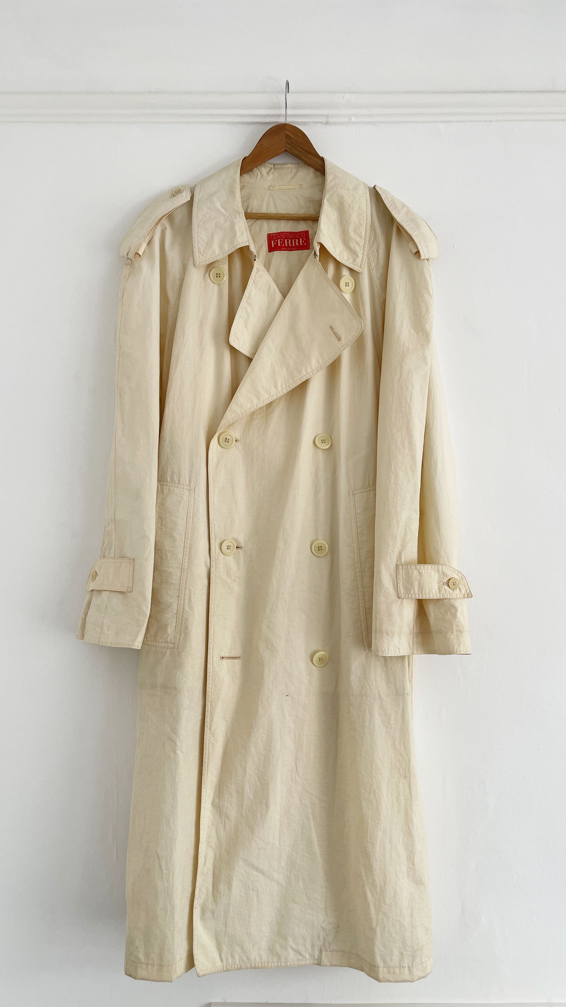 Gianfranco Ferre Forma Trench Coat — The Style Archive