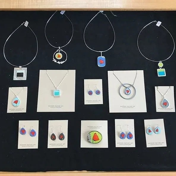 Enamel &amp; Silver Jewelry available at Smith &amp; Vallee Gallery