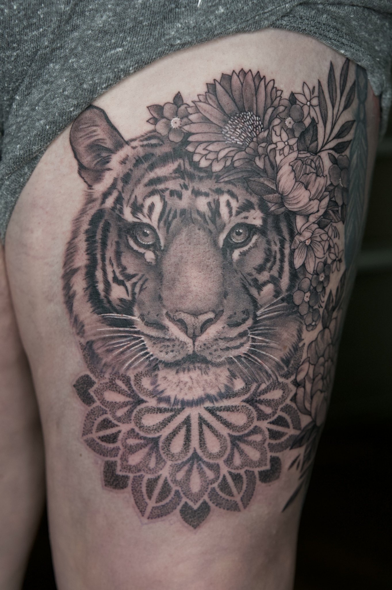Tiger tattoo by Rodrigo Tas | Post 18149