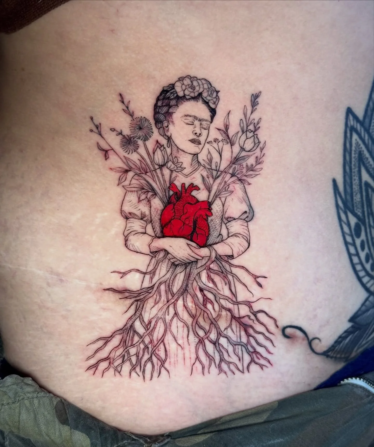 Scar cover up ❤️&zwj;🩹 Frida found a home in Sac. Thanks Brandi!