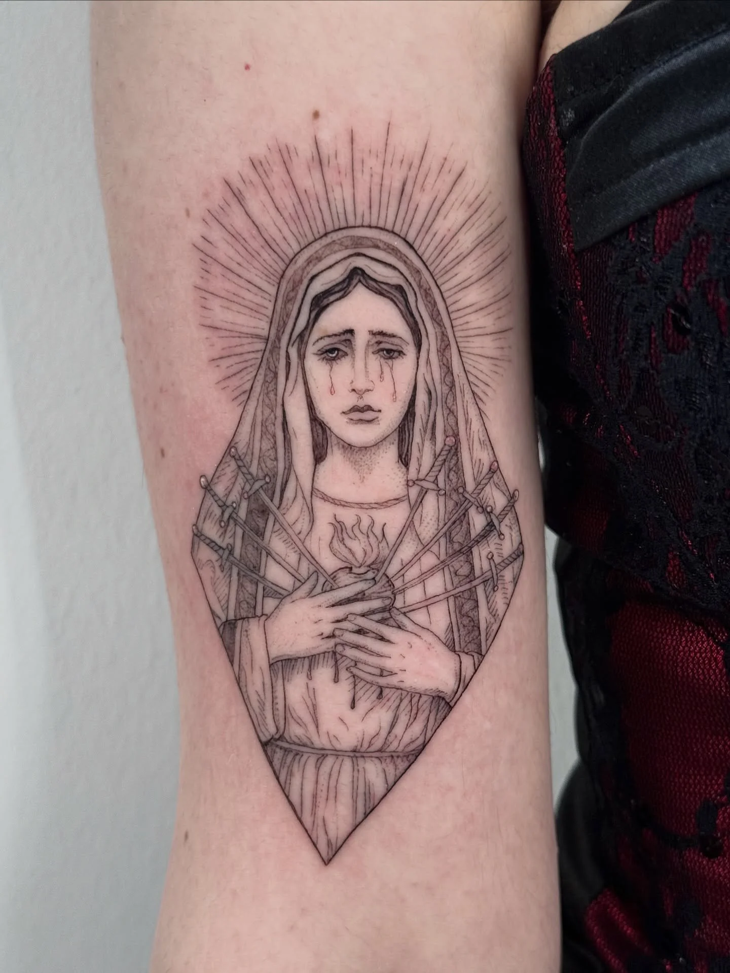 Lady of Sorrows #MCR Always fun seeing you Jessica 🖤