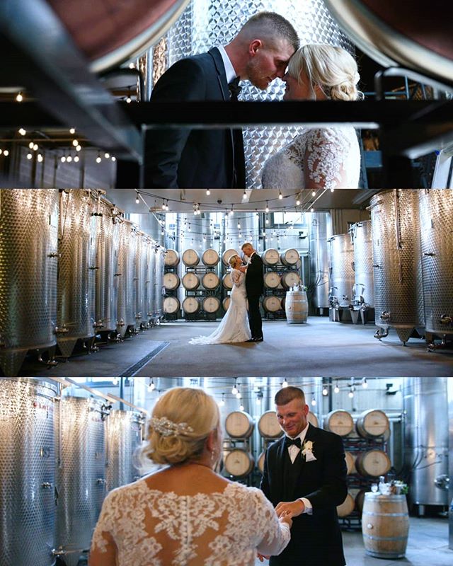 The frames do not get much better than a couple like Ashley &amp; Jonny in the @labellewinery wine cellar. One of my five amazing couples this year. Thanks to a great team on this one too.
.
#cinematographer #cinematography #directorofphotography #we