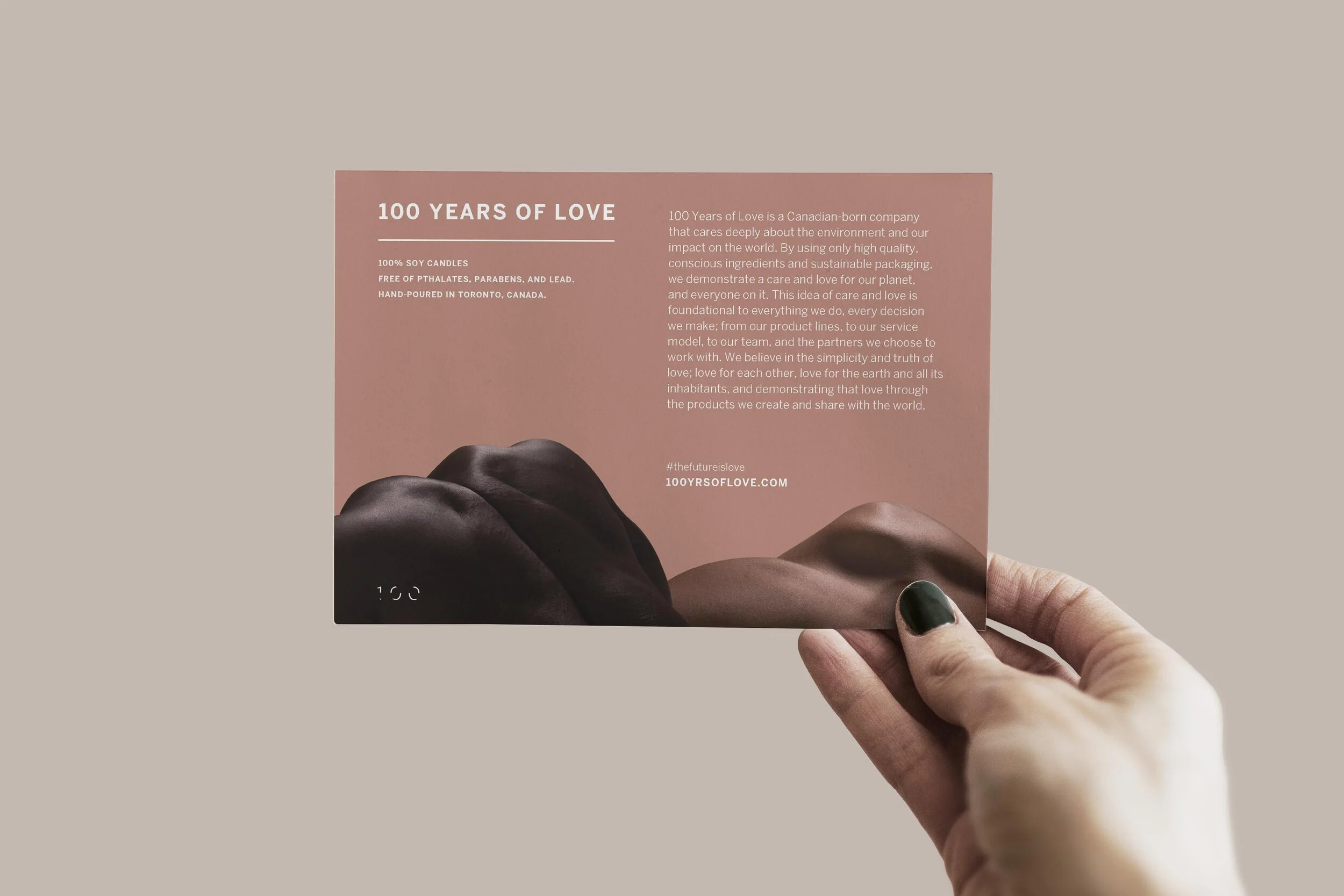 The primary item required was a postcard-sized card for their acrylic P.O.P display.