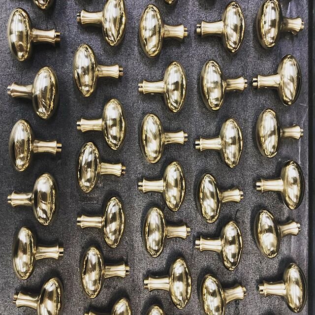 Solid bronze door knobs  being prepped for a medium bronze patina. #patina
