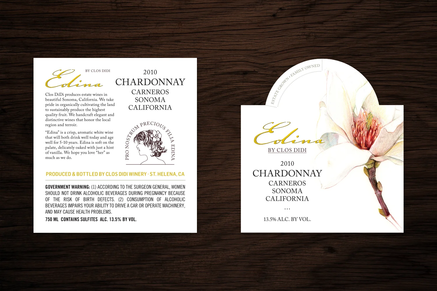  The vector illustration of Edina’s profile was recreated from a photo supplied by her parents. The Latin translation reads: “FOR OUR PRECIOUS DAUGHTER, EDINA”. 
