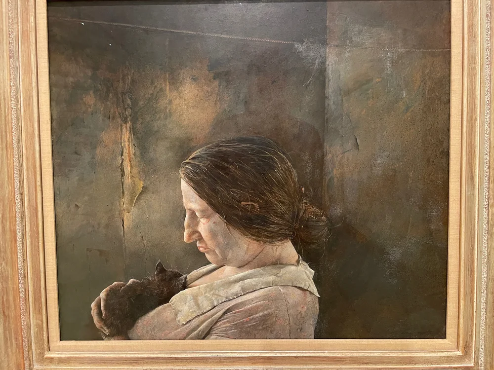  This is a portrait of Christina as an older woman.  Christina was crippled and that is why she appeared in “Christina’s World” as she did. 