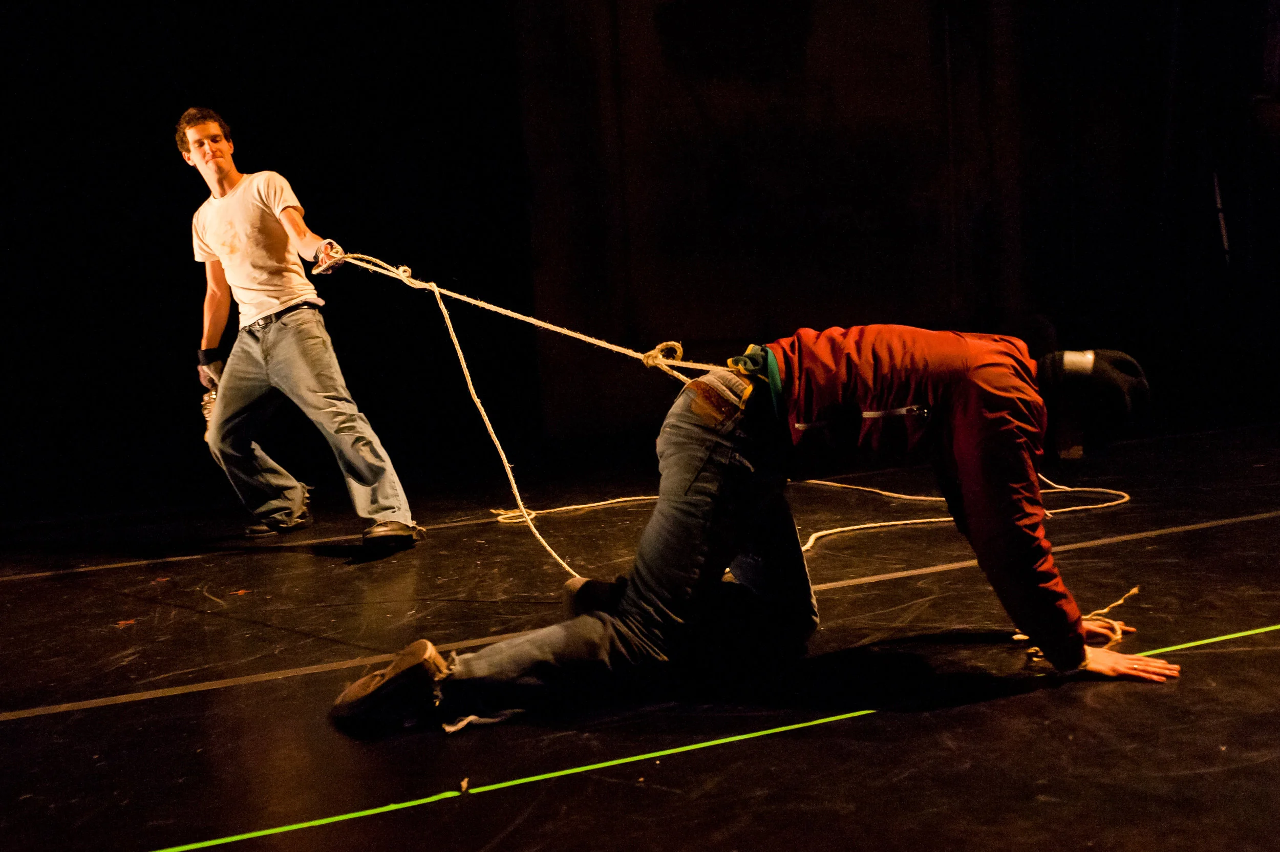 Knife / Tape / Rope with Jeremy Pheifer and Robert Maynard, American Realness, 2012 Photo: Ian Douglas