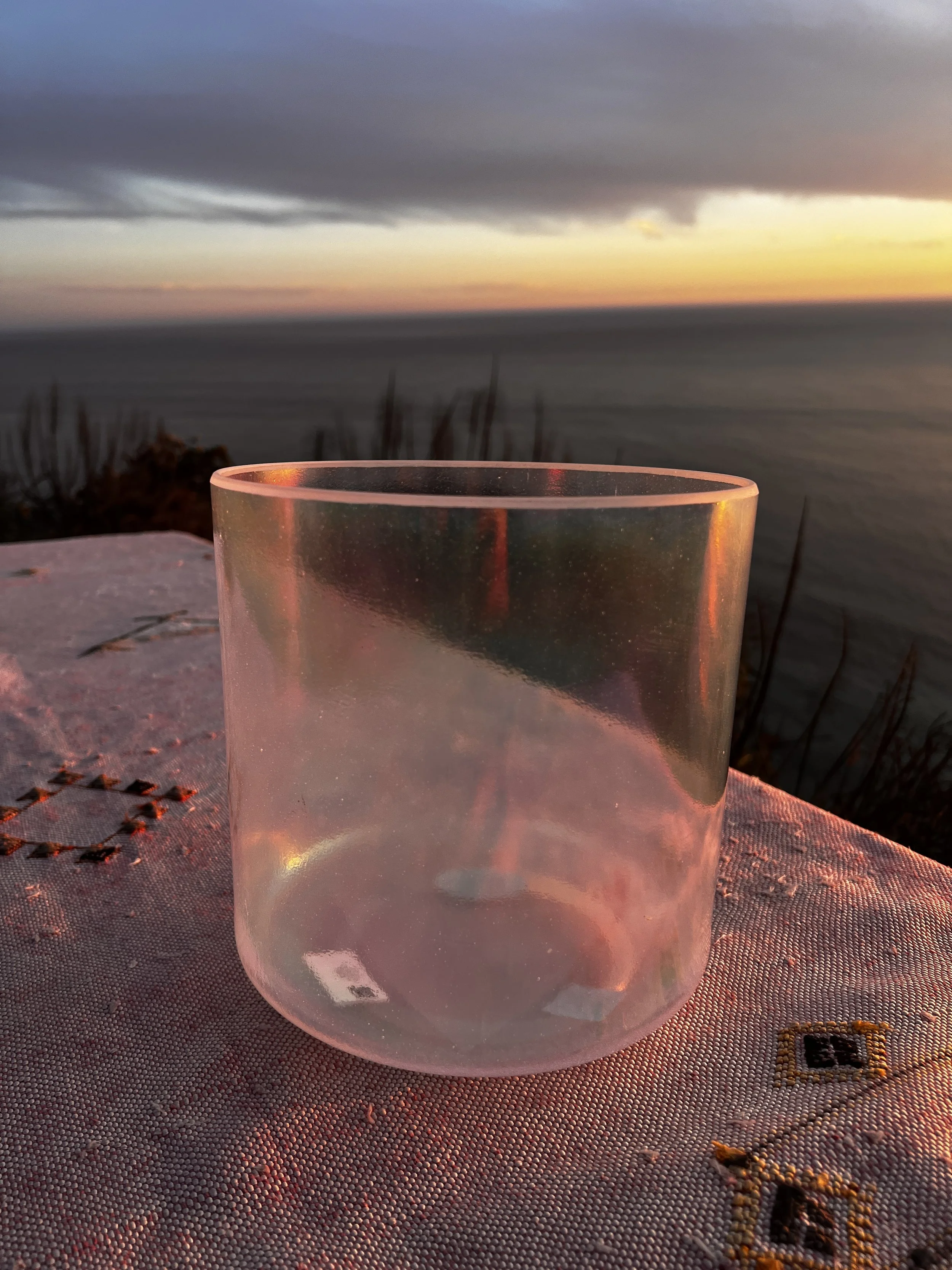 8" D+35 Apophyllite Platinum Alchemy Crystal Bowl