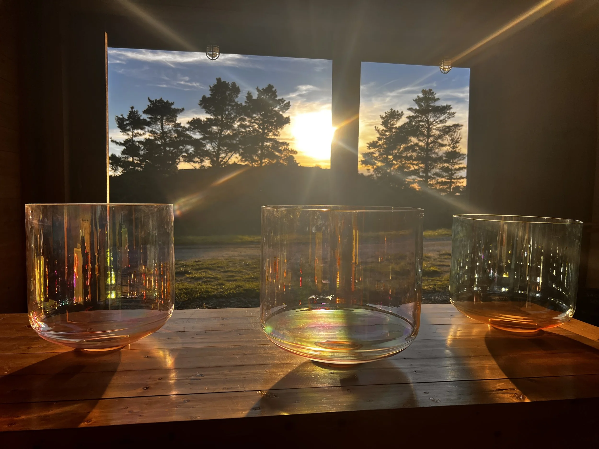 12" D♯+45 Violet Flame Aura Supergrade Alchemy Crystal Bowl (Tall)