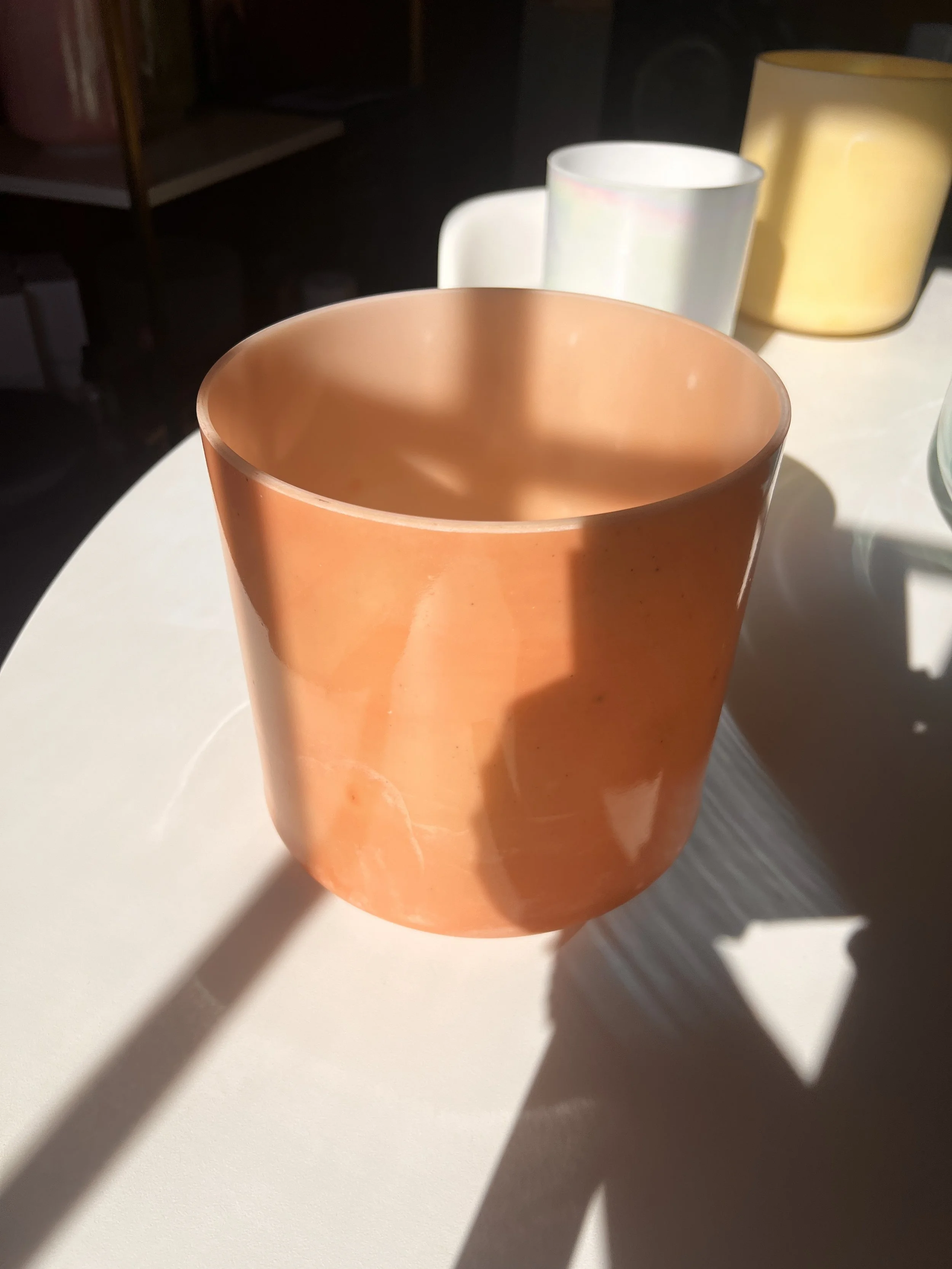 8" D+15 Sunstone Alchemy Crystal Bowl