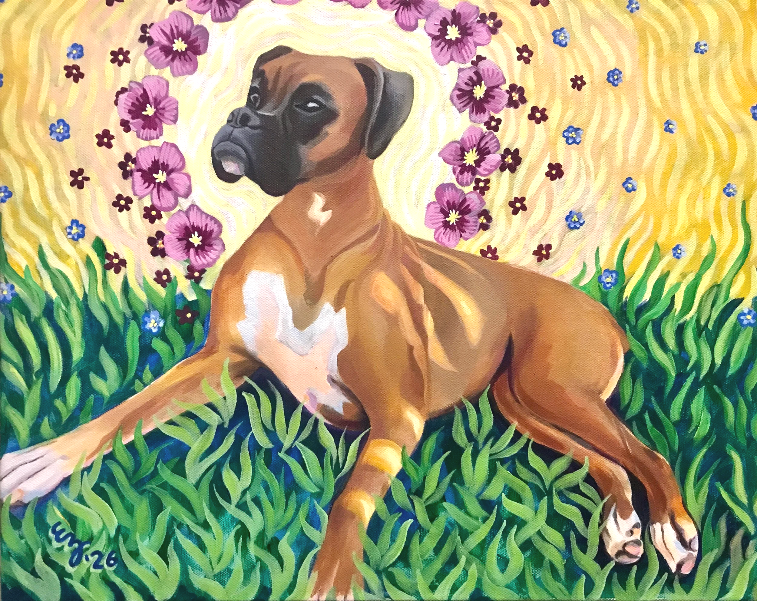  “Saint Ruby” - Acrylic 50cm x 30cm - 2026 