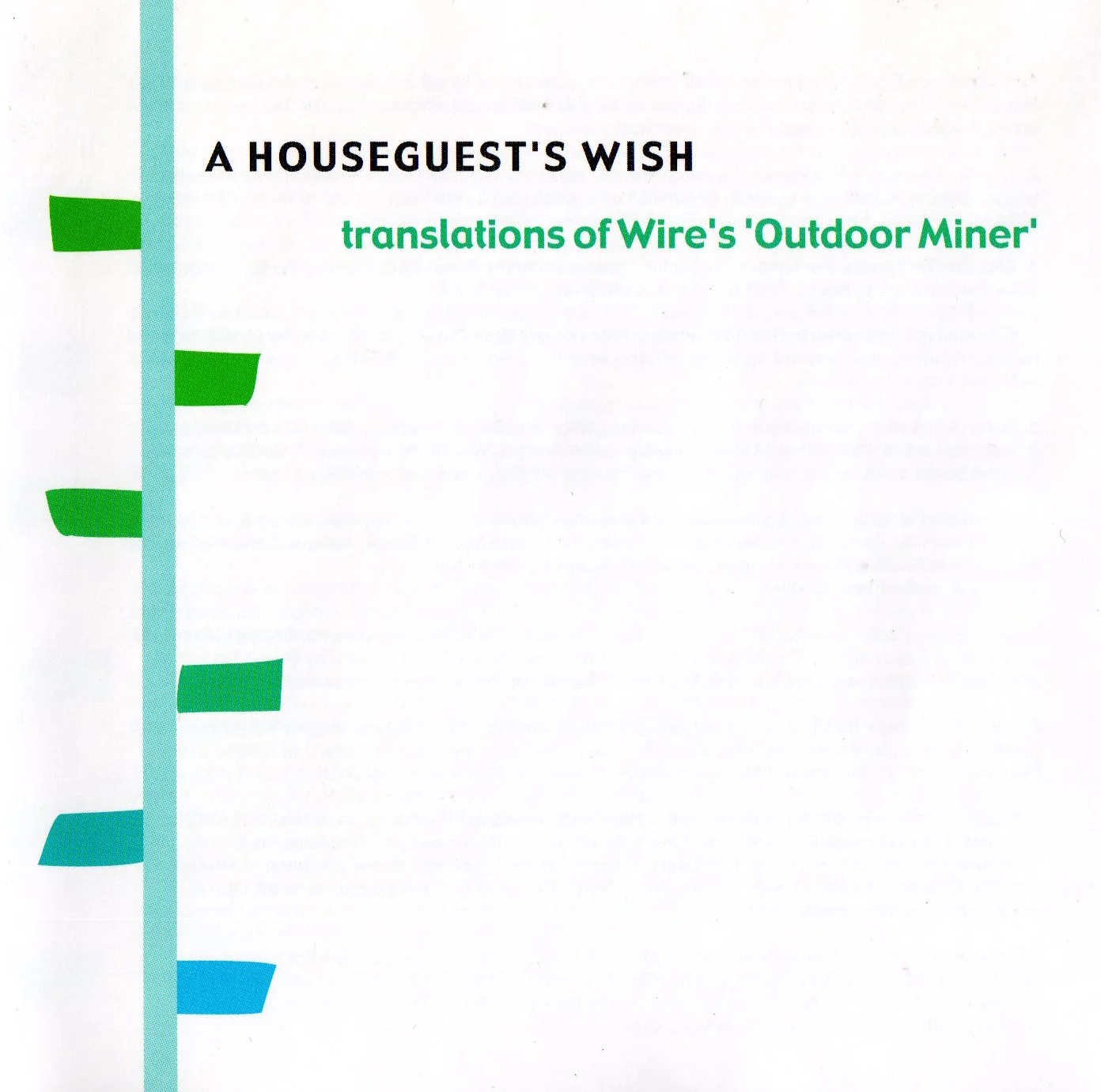 A Houseguest’s Wish