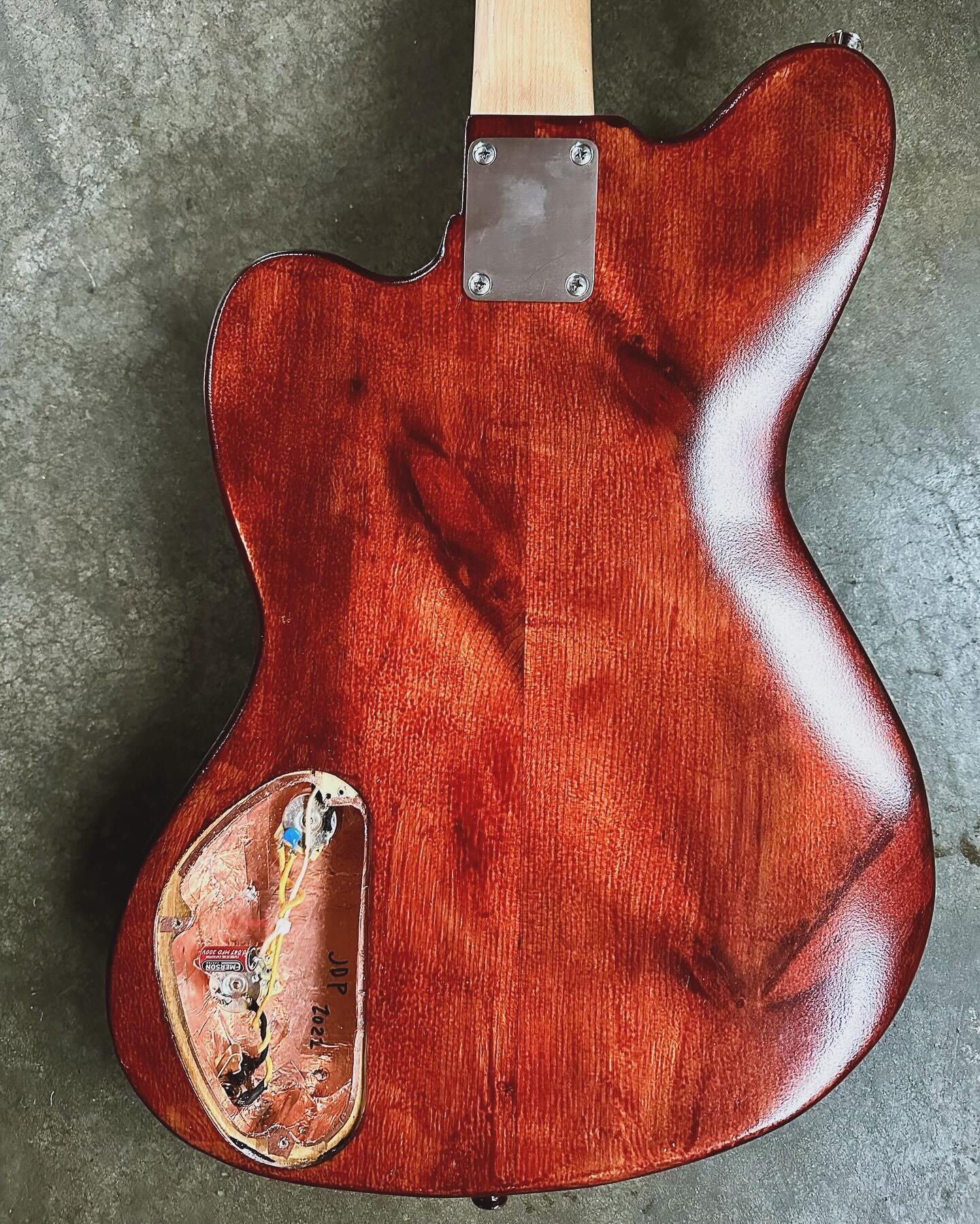 With over a decade of building behind me, I believe more than ever in my hand-rubbed finish.  This one from 2022, in for a wiring job.