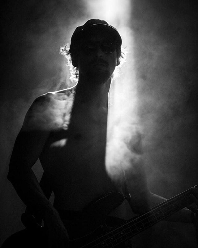 Spooky shot of @sagemaestro by @bydanielbyun 
Getting ready for our October tour dates. 
10-18 @pappyandharriets with @dirtwire in Joshua tree 
10-19 @eoslounge with @dirtwire in Santa barbara 
10-26
@peninsulalongboardandfilm fest in el sauzal Mex
1