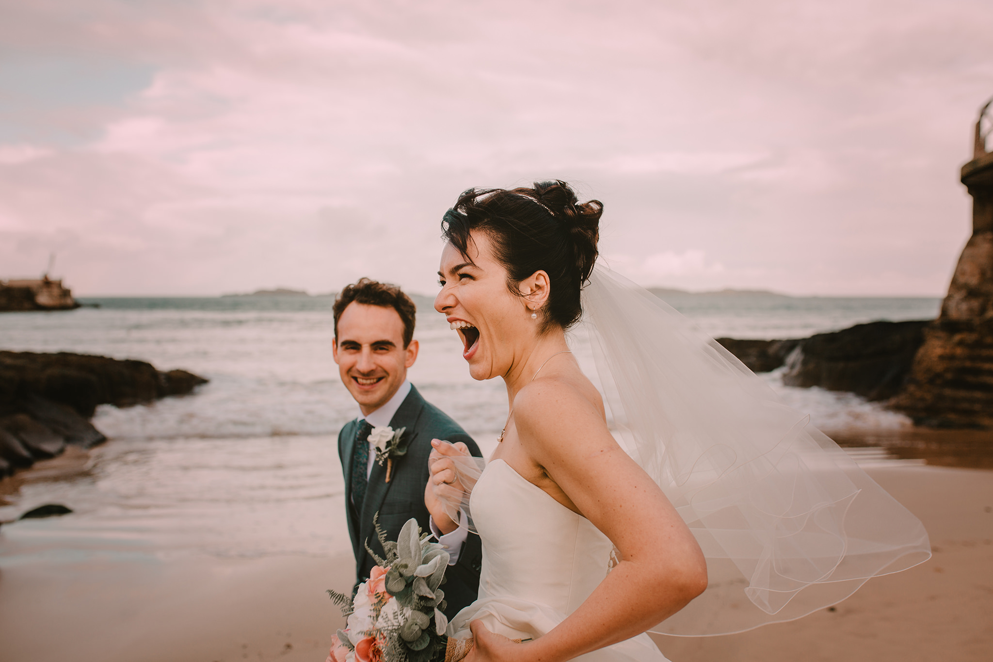 arcadia portrush wedding fun relaxed alternative wedding photographers Northern Ireland