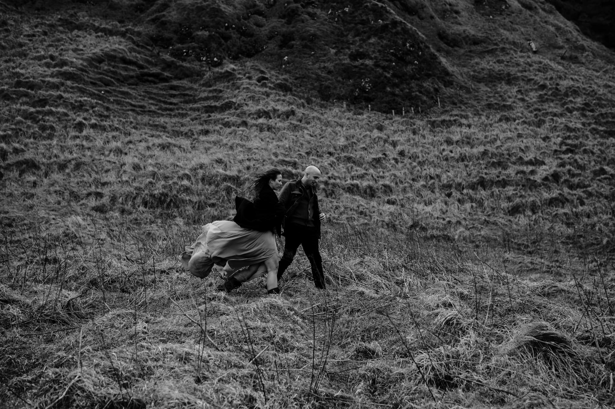 wanderlust adventure travel ireland black and white kinbane castle