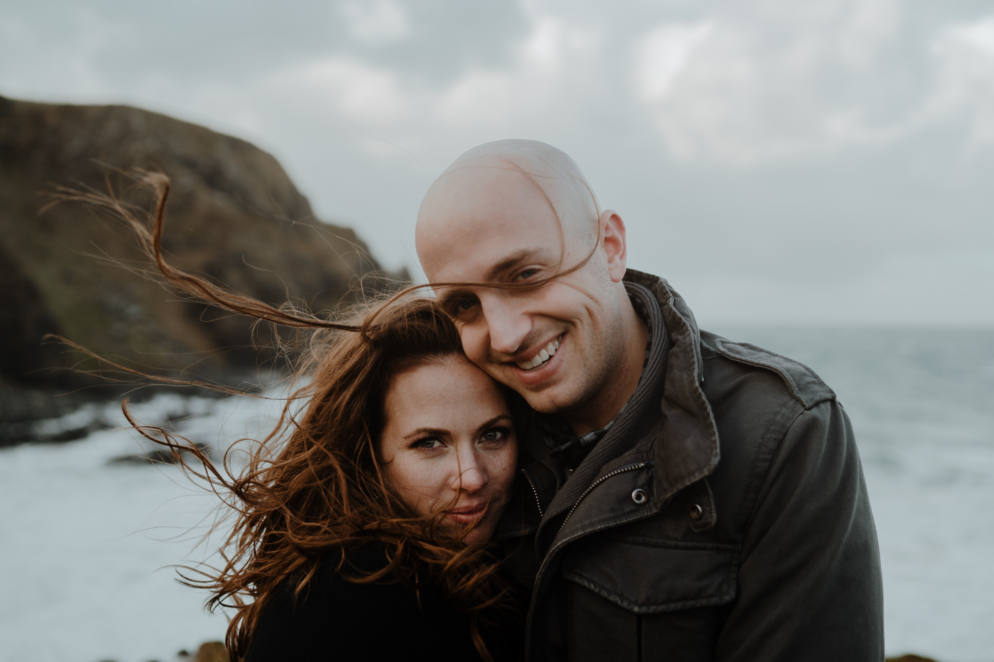 beautiful couple kinbane castle windy adventure