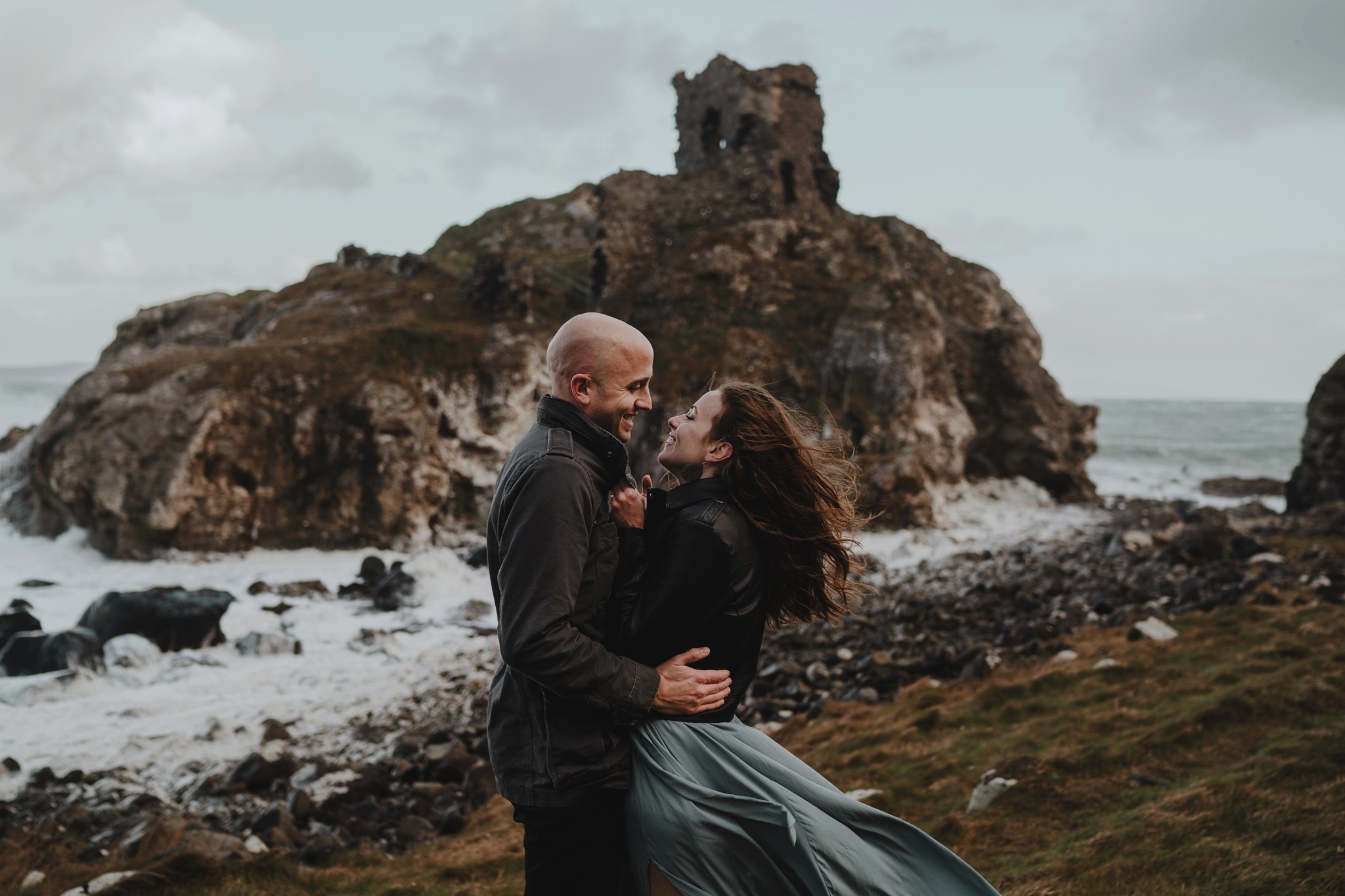 kinbane castle adventure elopement northern ireland photographers