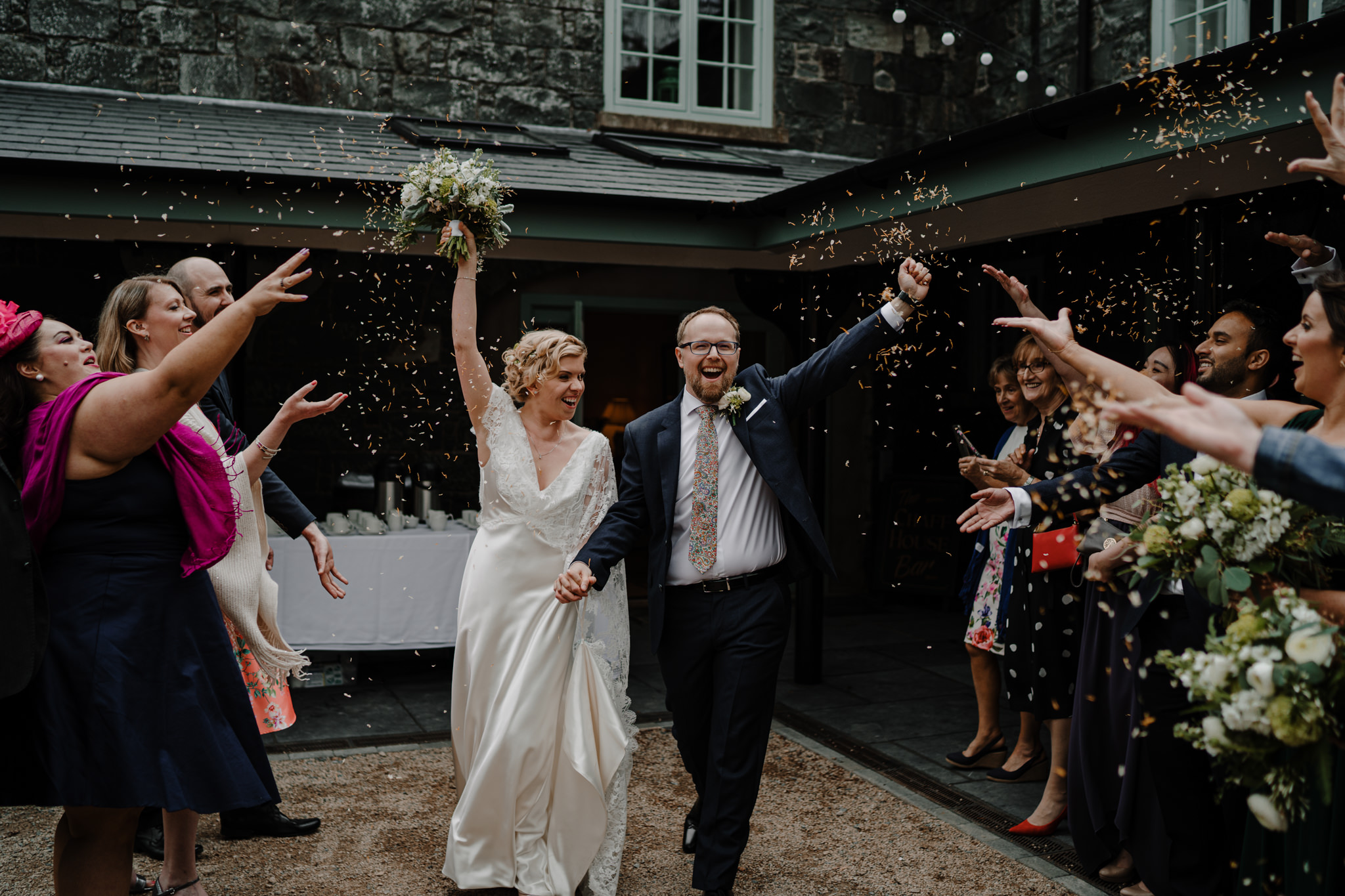 just-married-confetti-tullyveery-house-wedding
