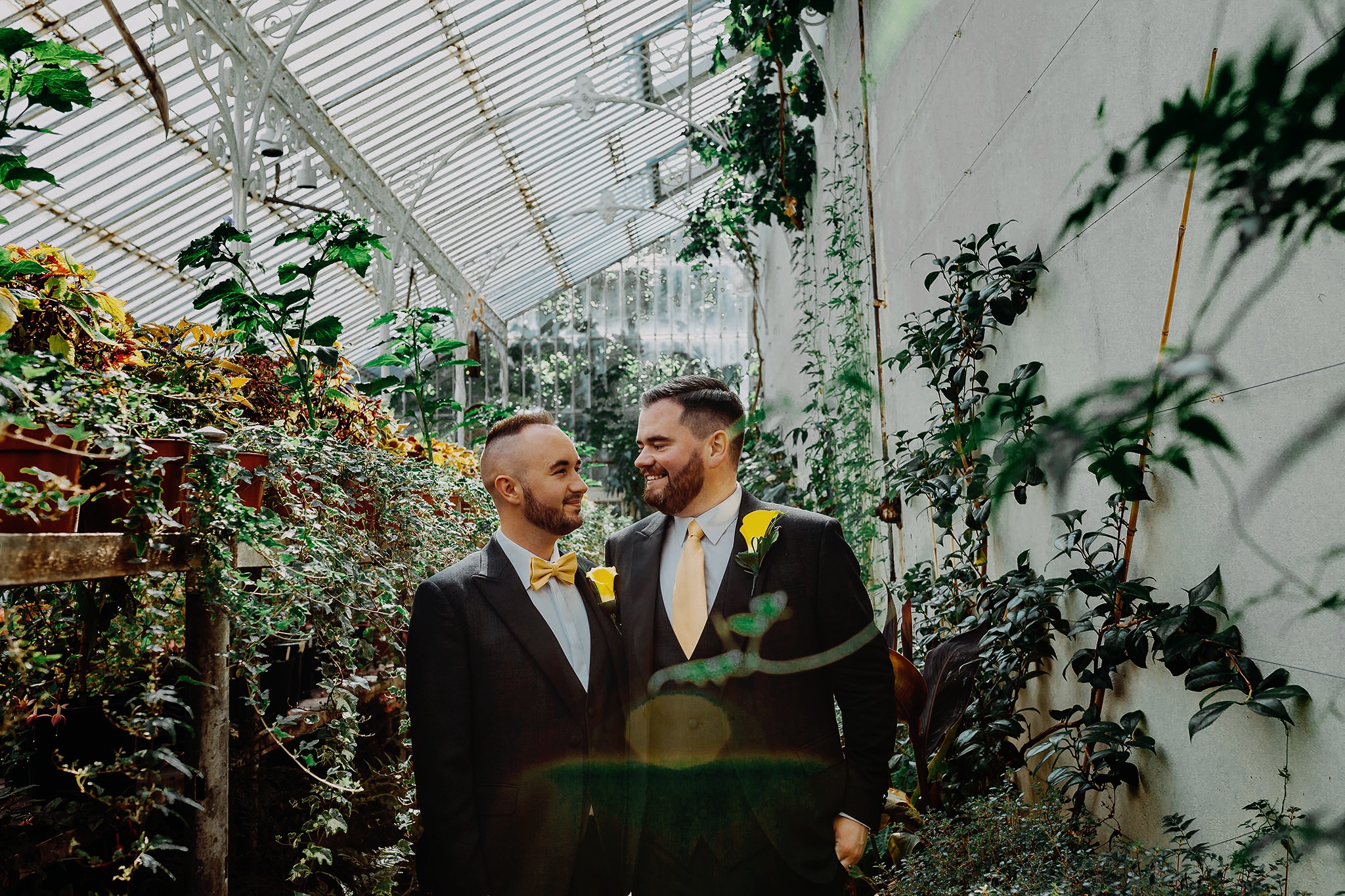 same sex wedding two grooms botanic gardens Belfast