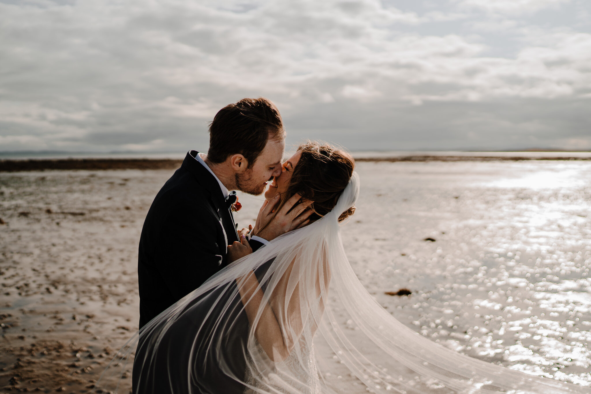 orangetree wedding greyabbey couple beach photos