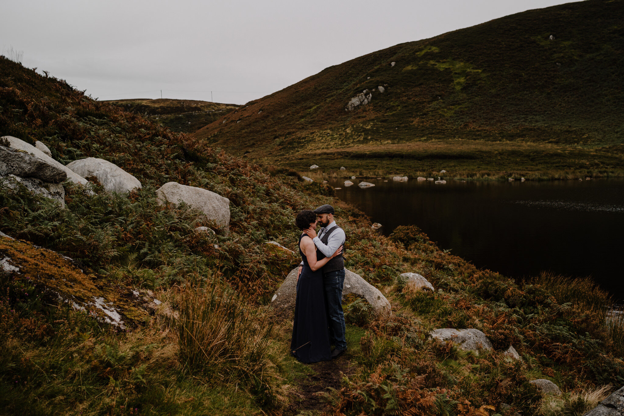 Best elopement photographer ireland wicklow mountains