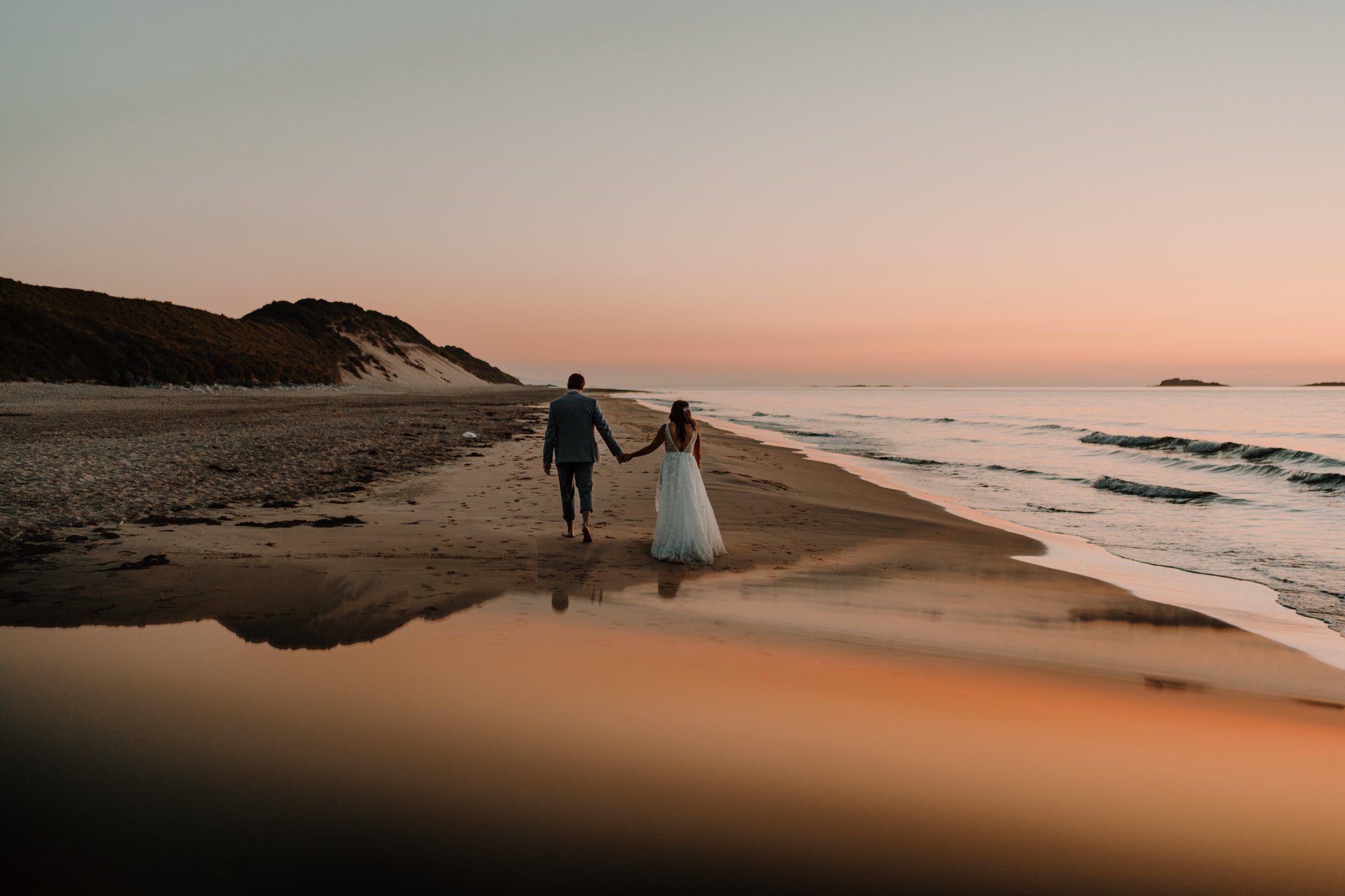 incredible sunset elopement causeway coast