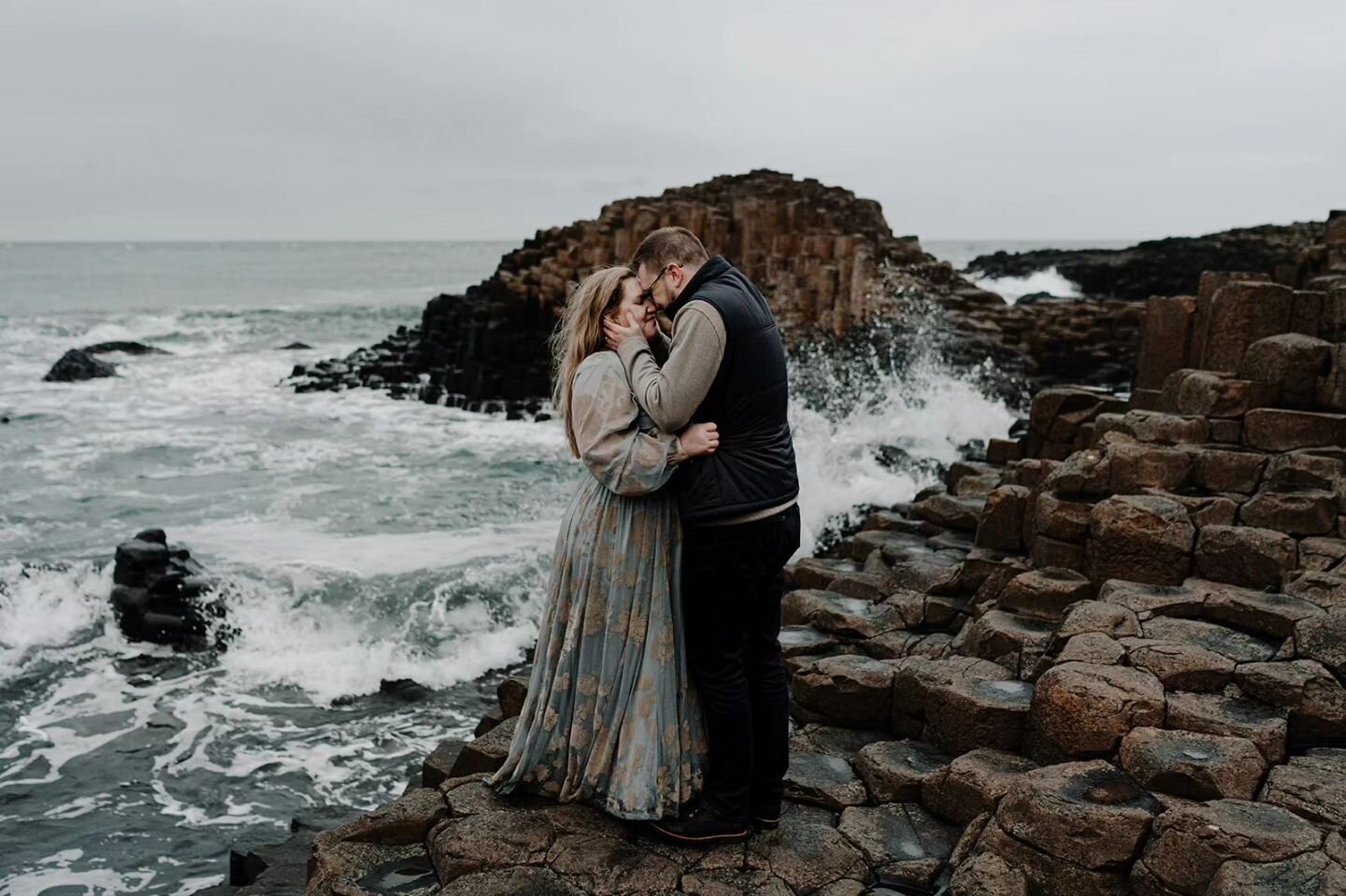 A cold wet Sunday evening with Ali &amp; Michael....this is my kinda soul food
.
I just love the tones of the landscape on days like this and  I get super excited about rugged blustery conditions. I'll take windswept love every time thanks very much.