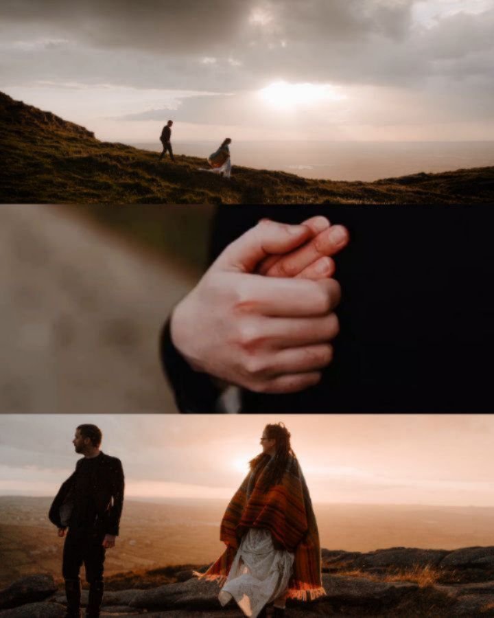 Swapped out the north coast cliff edges for rolling mountains and golden light with Cath &amp; Ryan.
.
What started as a throwaway &quot;How do you feel about hiking?&quot; spiralled into this, a soul-filling evening of sunset chasing, connection, an