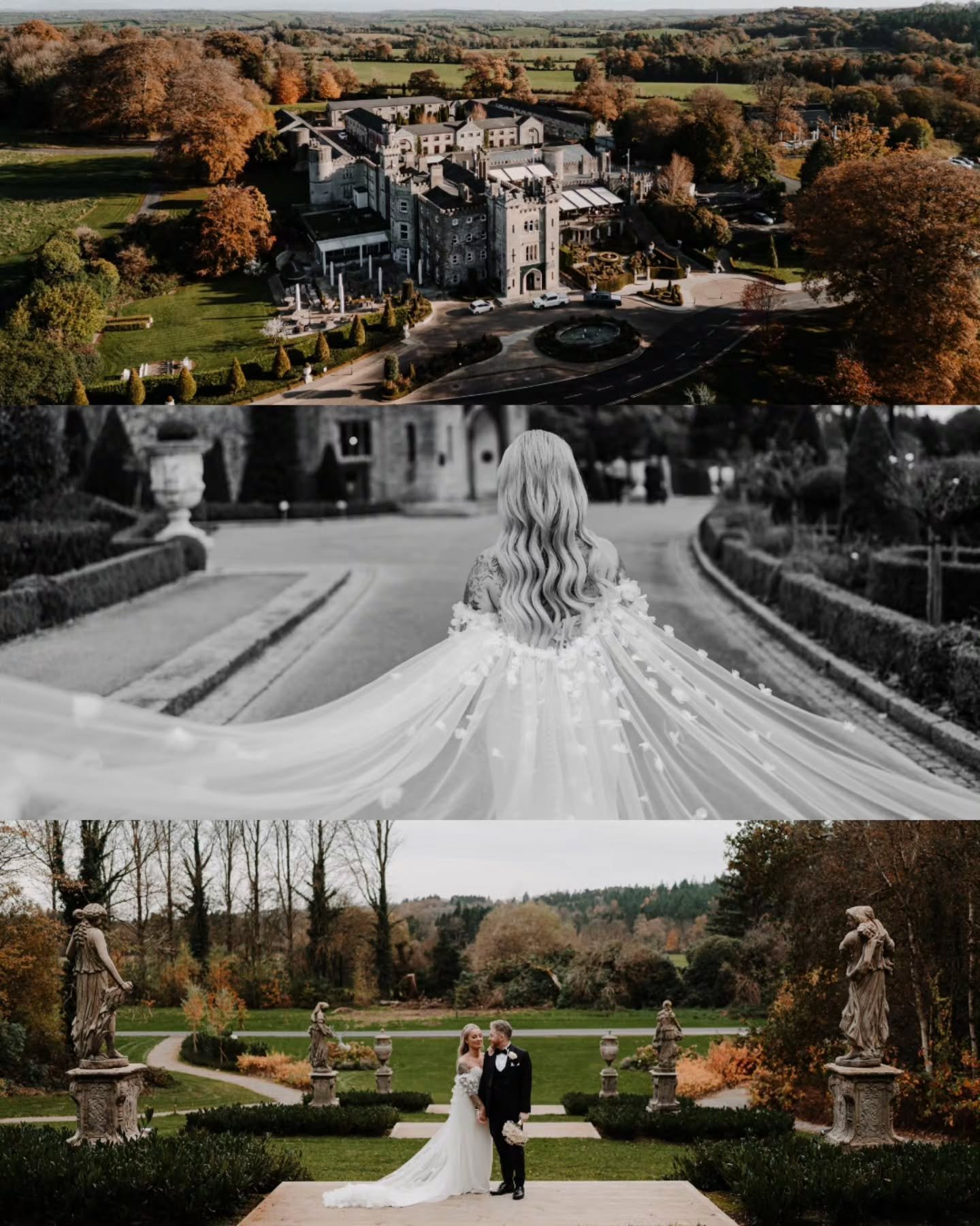 Some weddings are pretty.
This one was powerful.

Alex and Dan walked into @cabracastlehotel like main characters.
Cape flowing, tattoos on show, winter light hitting like it was paid to be there.
Every second felt magical.

The energy was electric. 