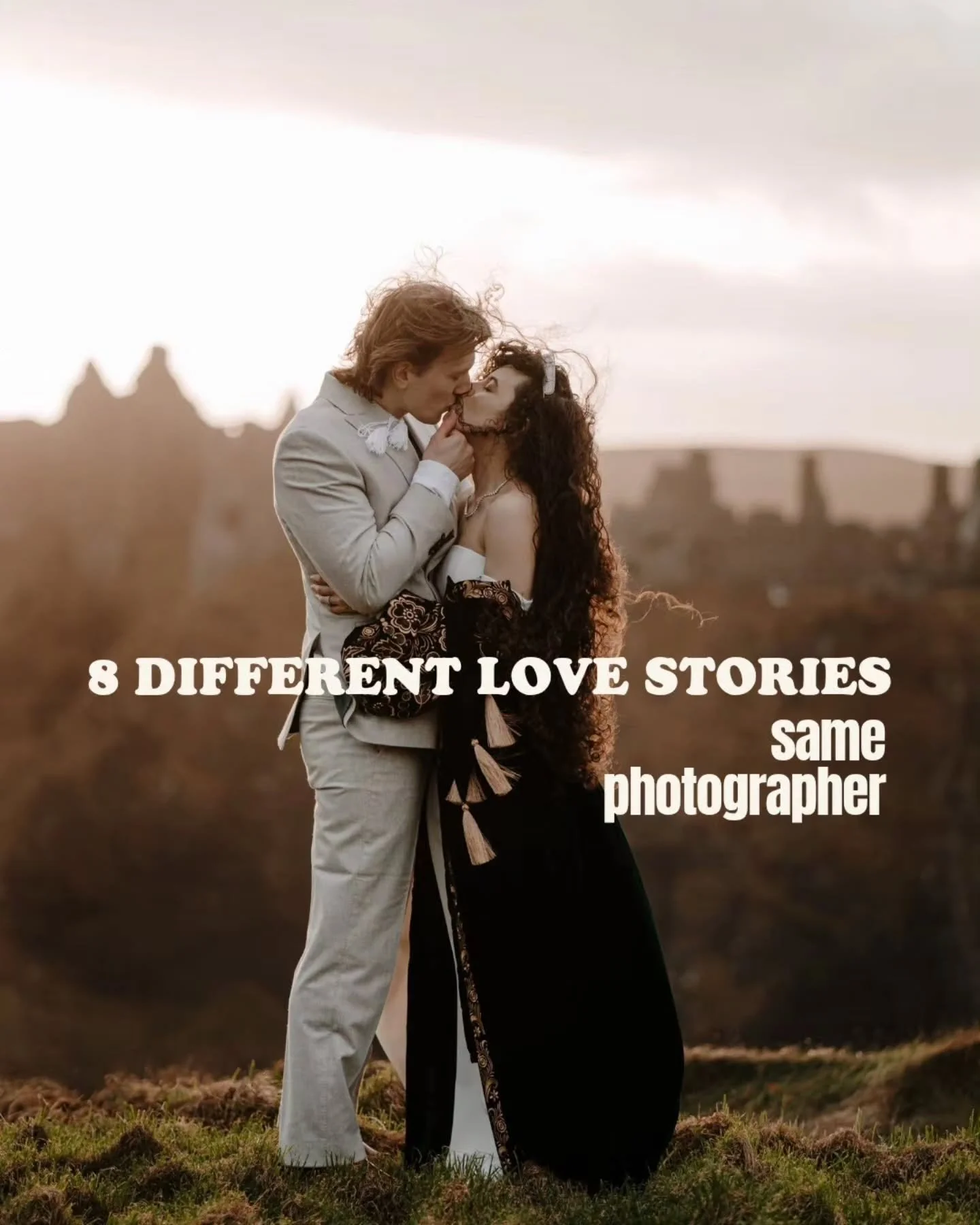 Eight love stories. Same photographer.
And not a single one looks or feels the same.

This is the beauty of choosing an elopement that reflects who you are. Every couple brings their own rhythm. Their own energy. Their own way of showing love. Some c