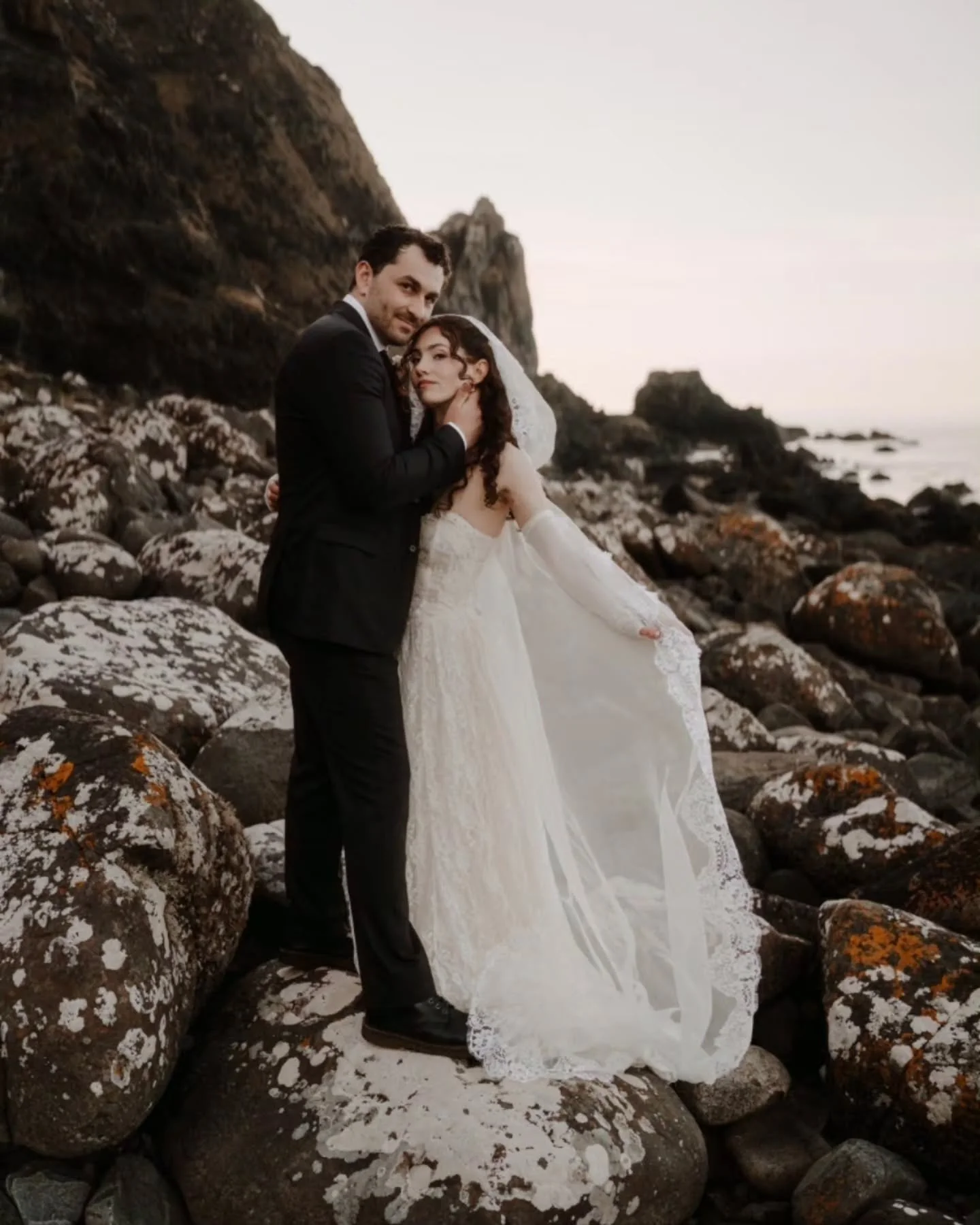 In fits of giggles thirty seconds before it started. Then they looked at each other and everything went quiet.

Kinbane in that light, at that time of day. We planned it exactly. It still managed to be so much more than anyone expected.

Louisa and J