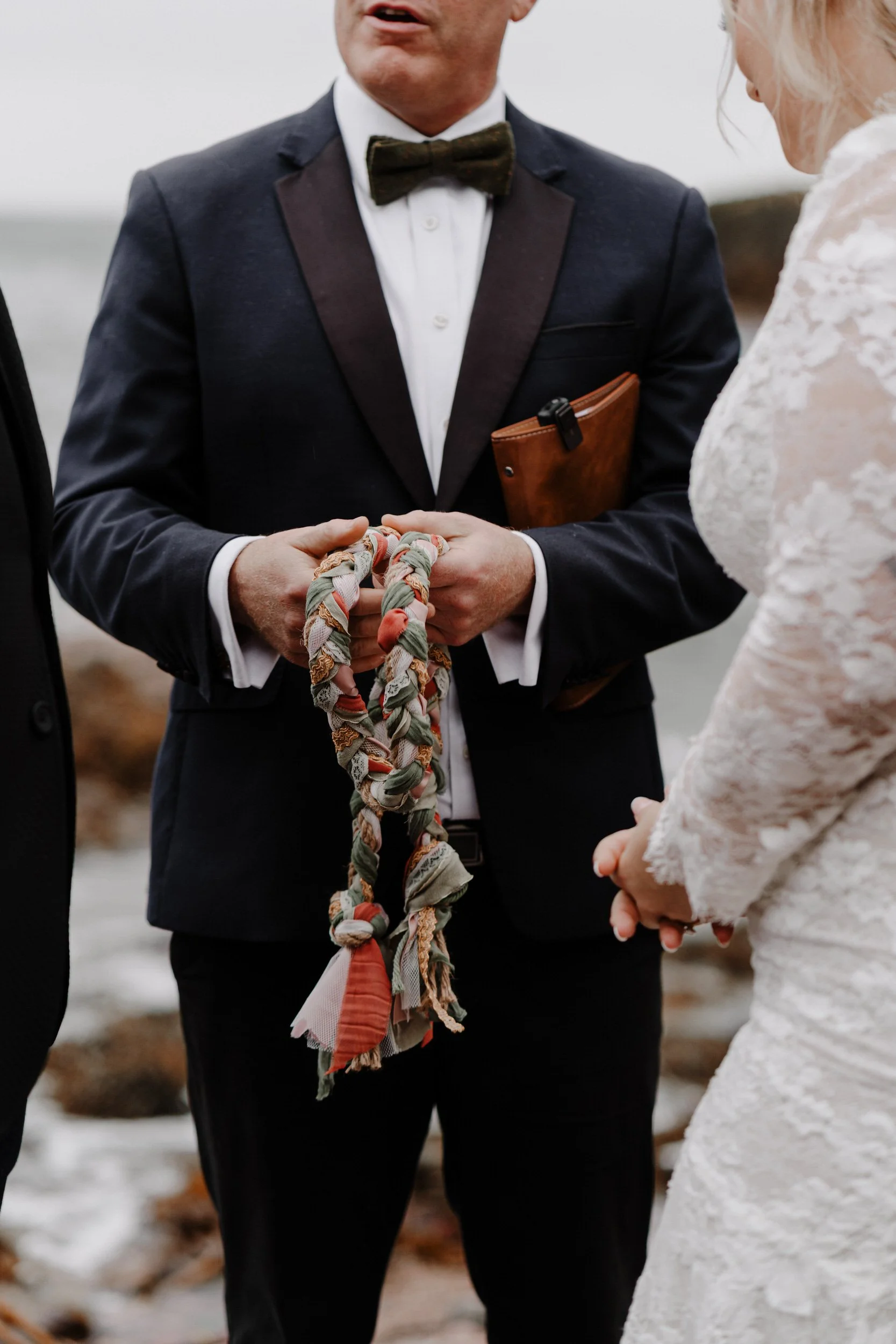 irish handfasting cords elopement dunluce castle