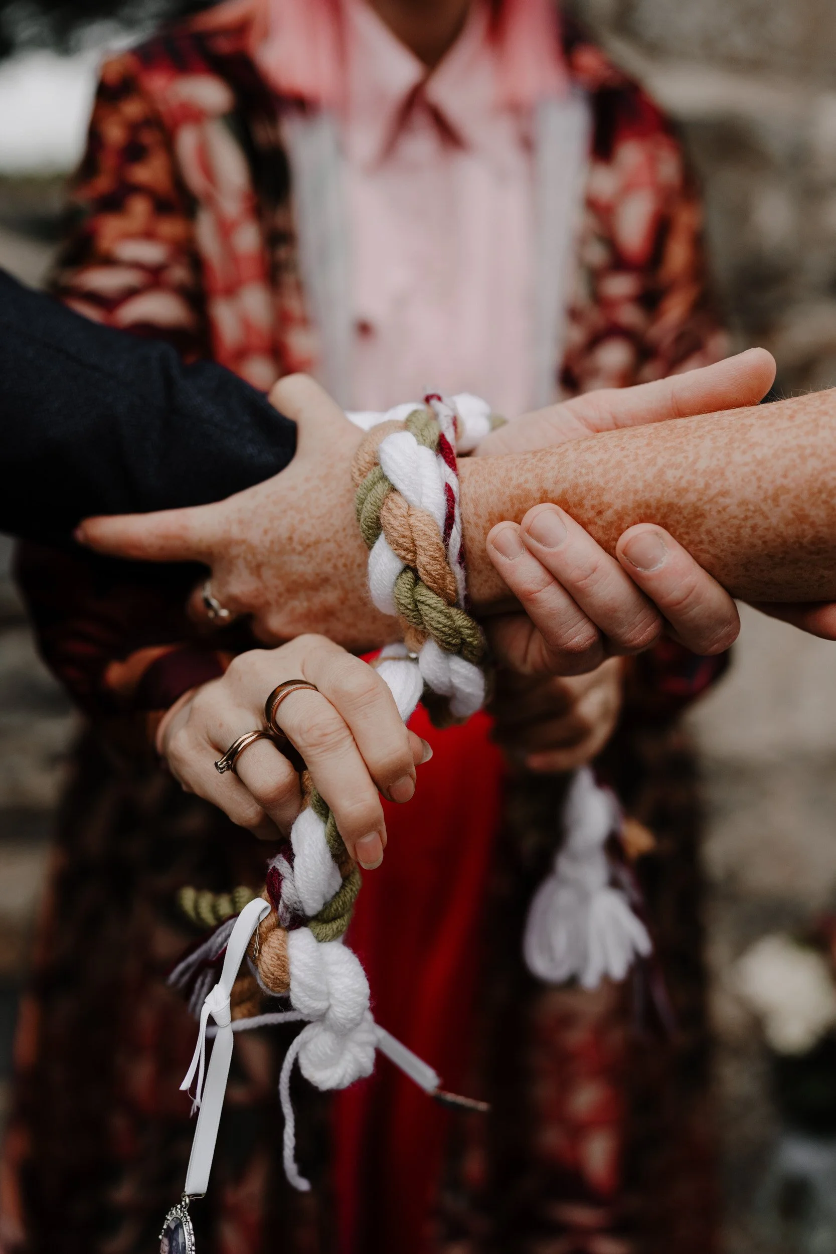 irish handfasting cords elopement ceremony dublin