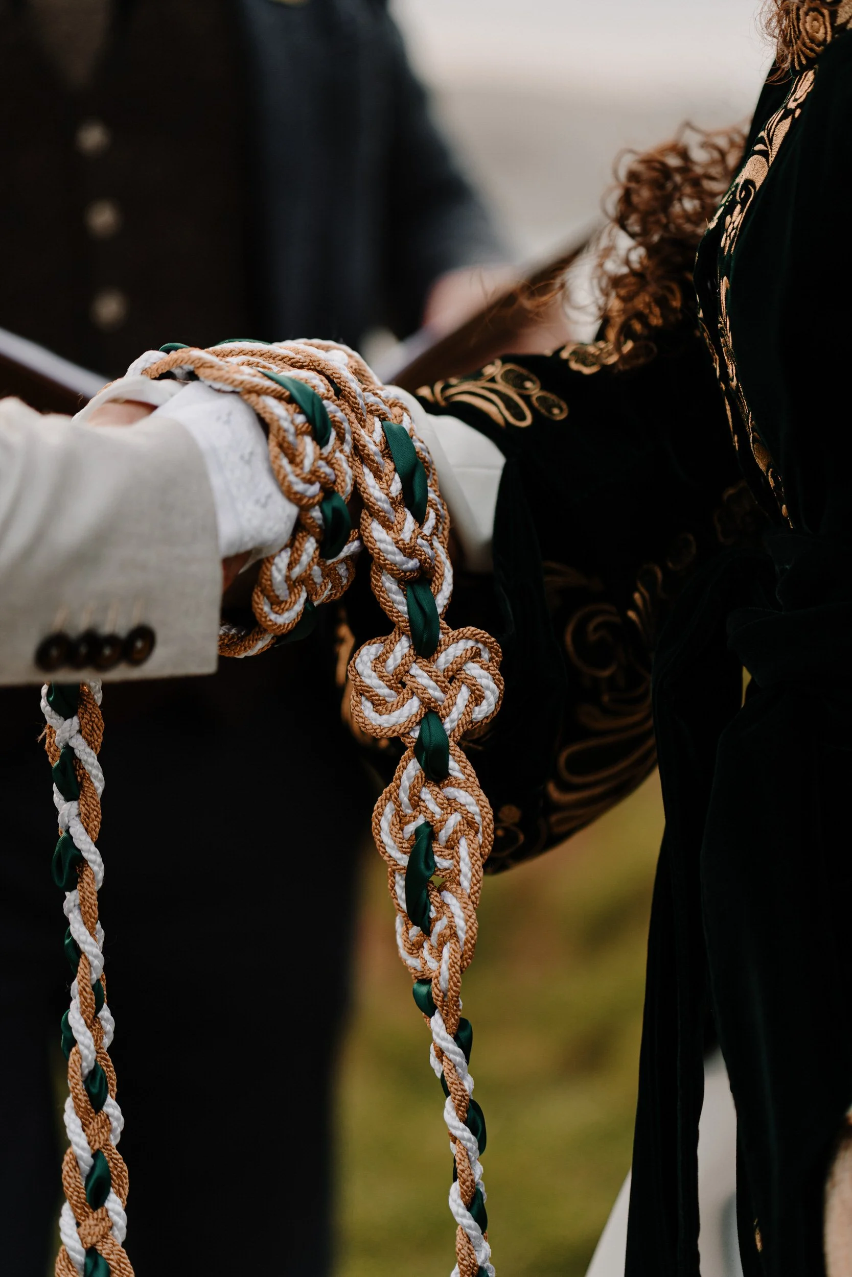 irish handfasting cords elopement causeway coast