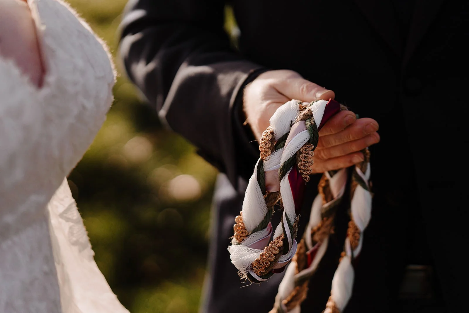irish handfasting cords elopement dunseverick castle