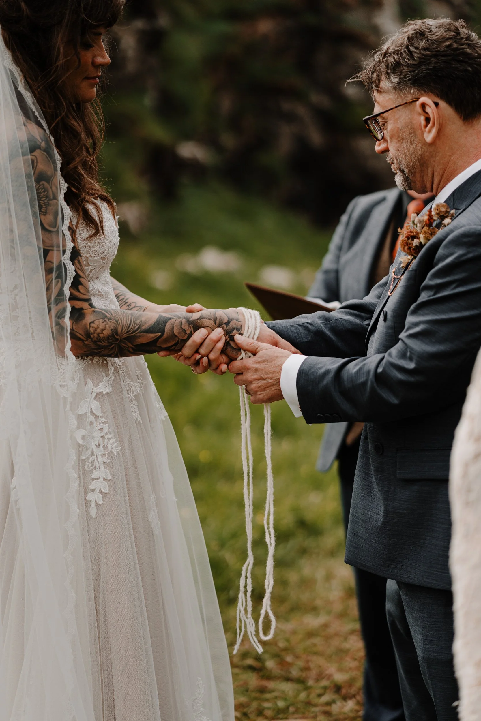 irish handfasting cords elopement dunseverick castle