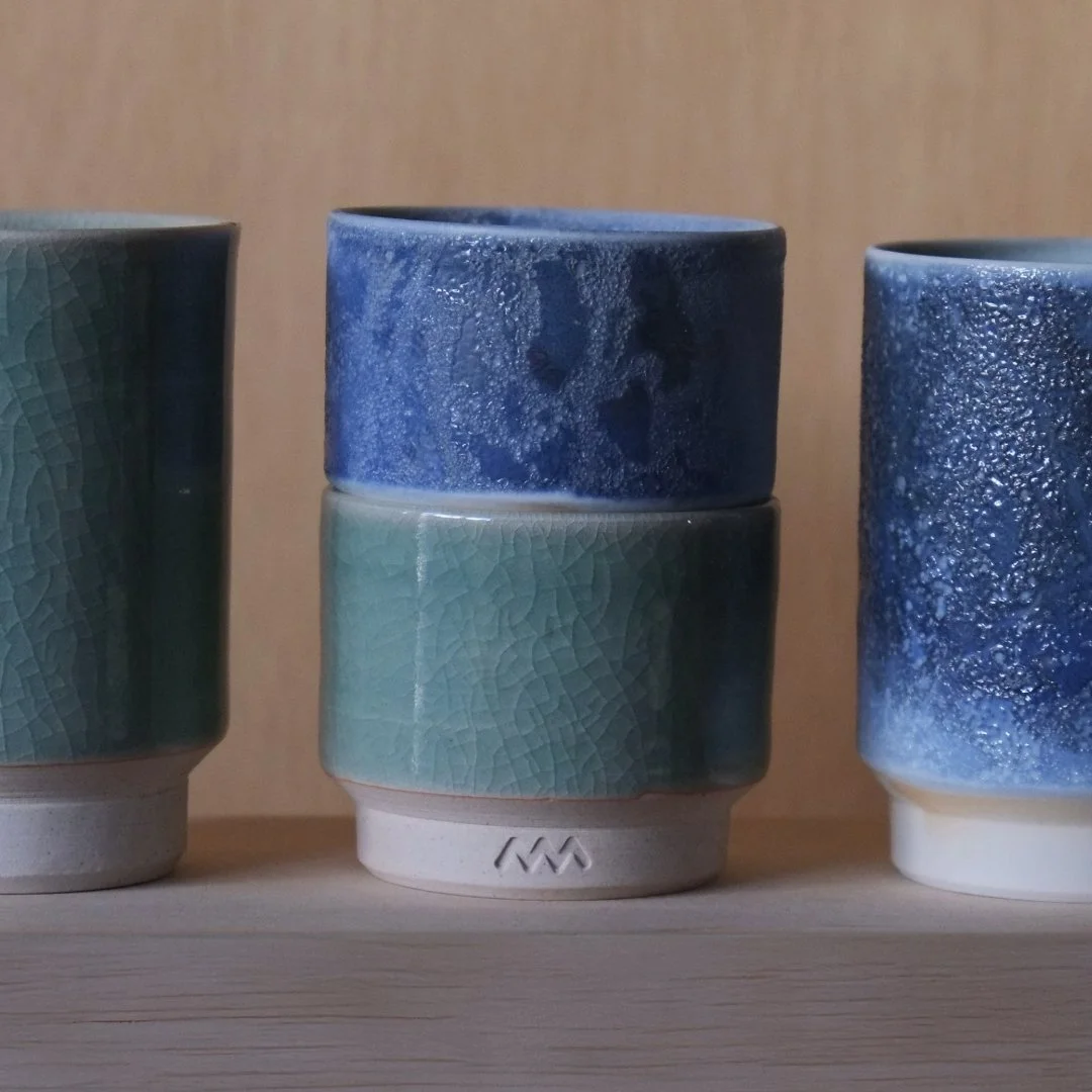 Discover the perfect pairing: Kasama-yaki &amp; Soma-yaki. ✨ Our Kasama-yaki cups, with their rich glazes and bold forms, complement our elegant Soma-yaki cups seamlessly. Each set offers a unique aesthetic experience, elevating your daily rituals.